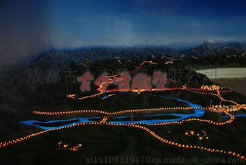 成都+古今奇+场景模型+大渡河地形地貌模型