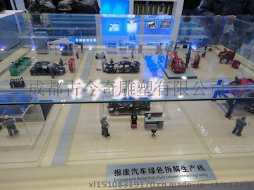 成都+古今奇雕塑+汽车生产流程模型